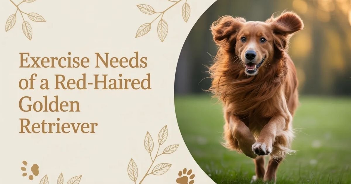 Exercise Needs of a Red-Haired Golden Retriever
