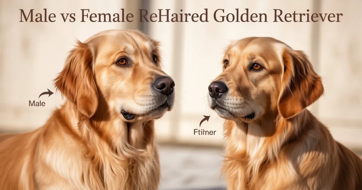 Male vs Female Red Haired Golden Retriever