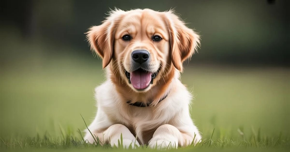 Fully grown Golden Retriever at 24 months full size