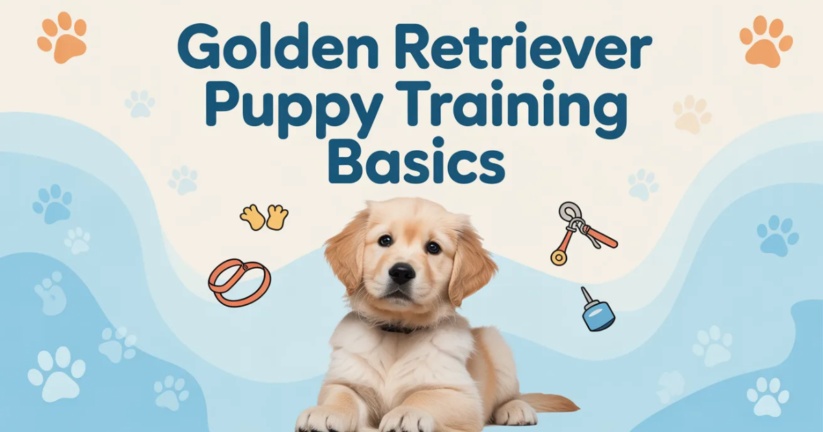 golden retriever puppy training basics teaching sit command
