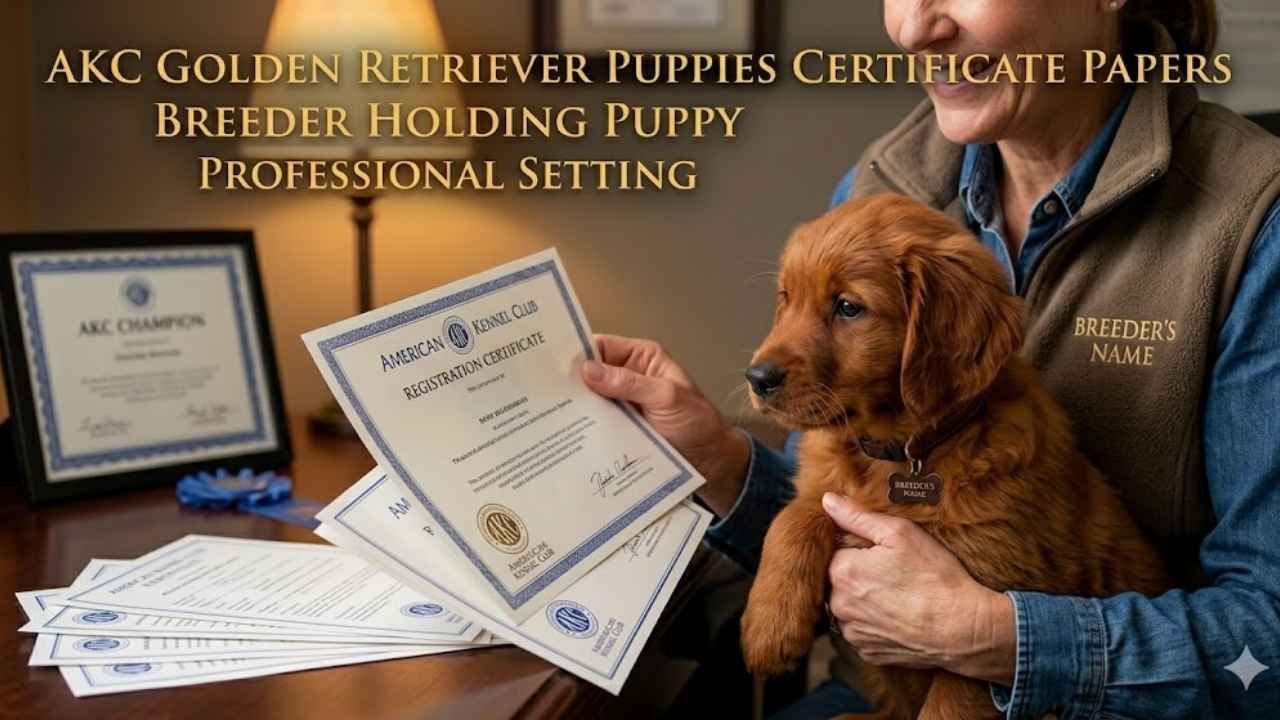 dark golden retriever puppies with AKC golden retriever puppies certification and purebred golden retriever puppies