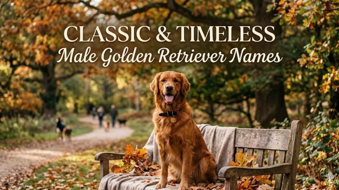 classic male golden retriever names timeless dog names