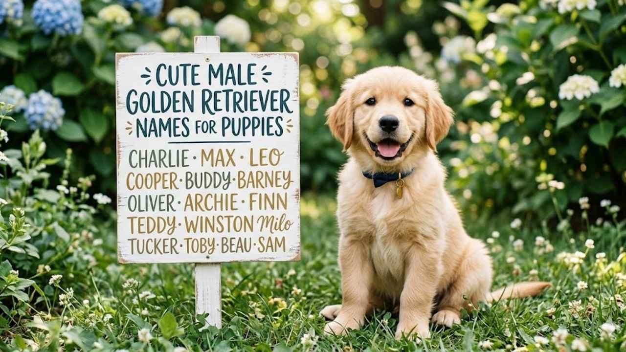 cute male golden retriever puppy names adorable dogs