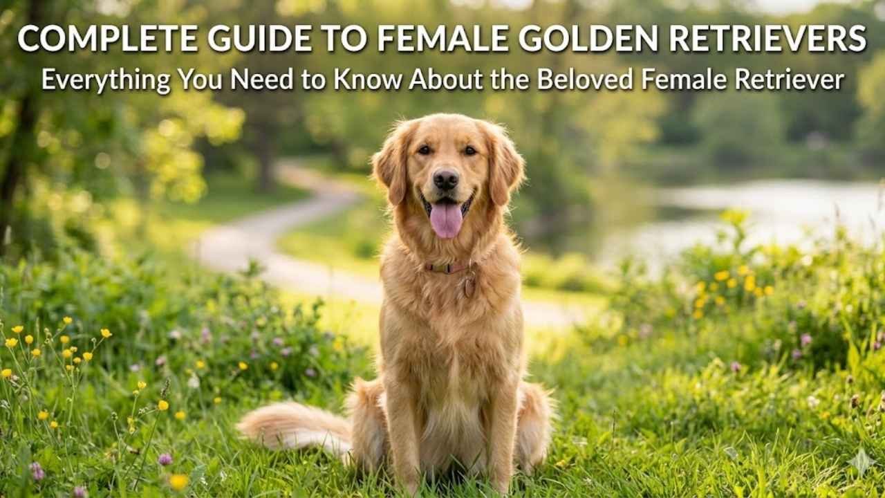 Female Golden Retrievers main image showing calm and playful dog traits