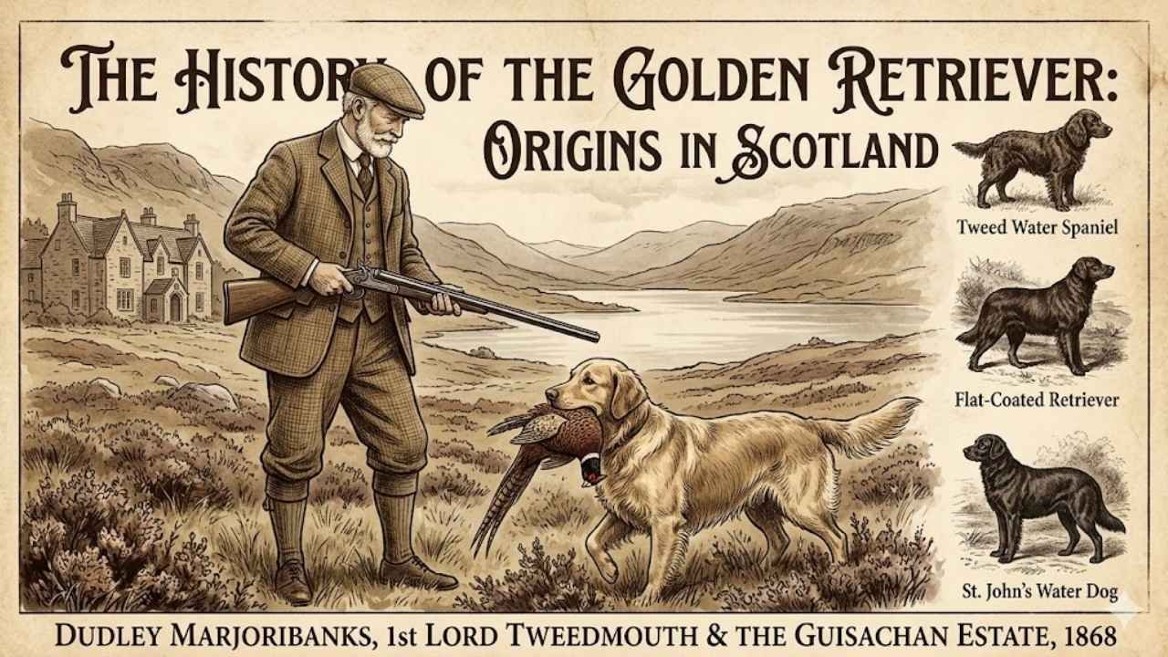 kinds of golden retrievers history showing golden retriever origin scotland and golden retriever breed history