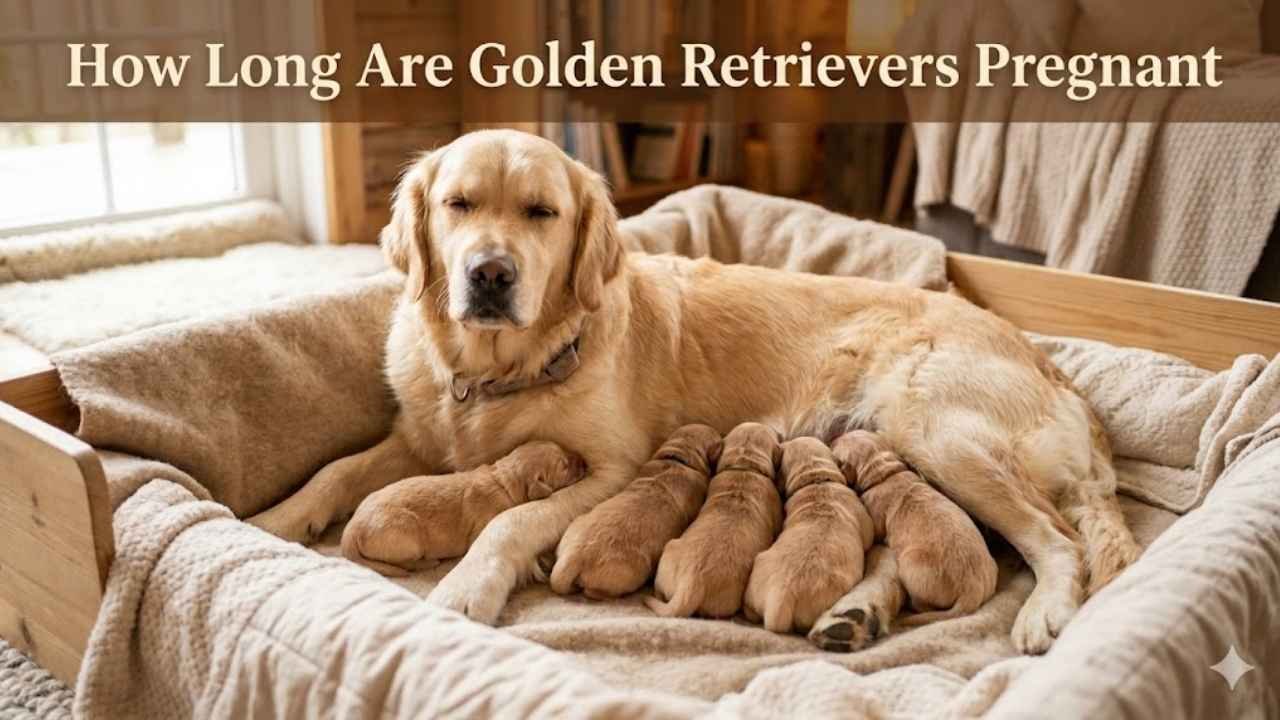 How long are golden retrievers pregnant main image showing pregnancy and puppies