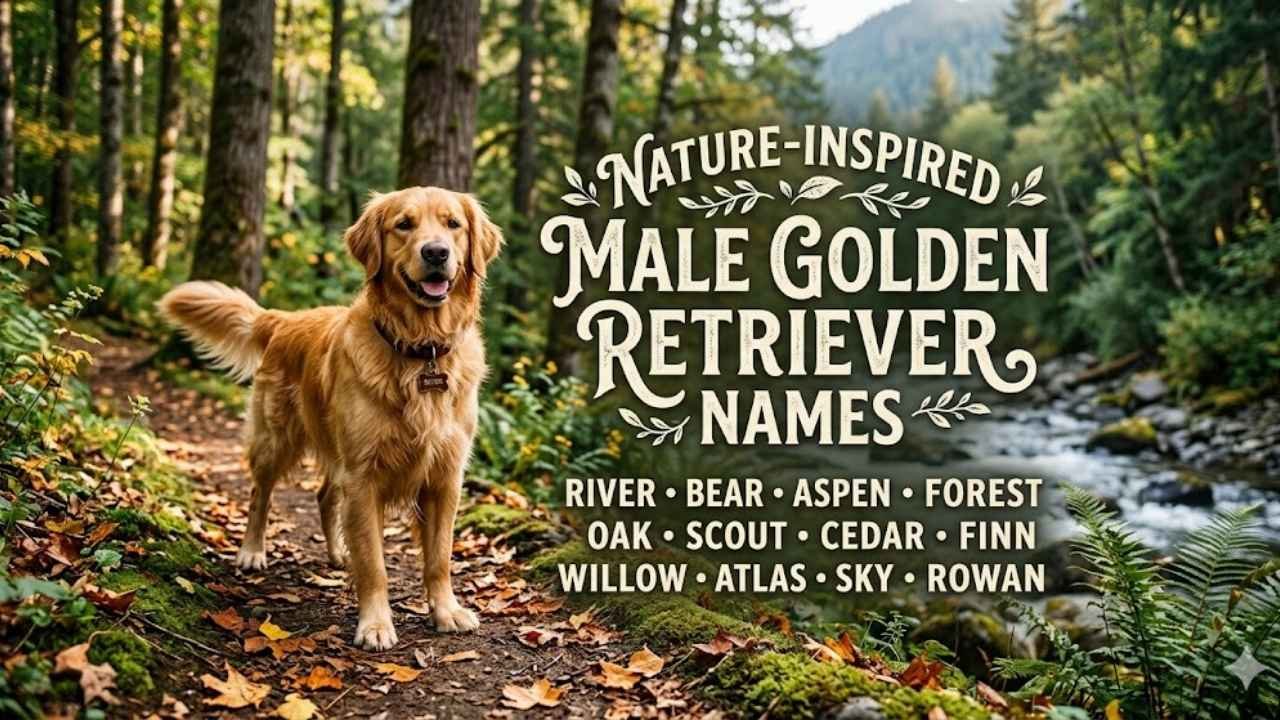 nature inspired male golden retriever names