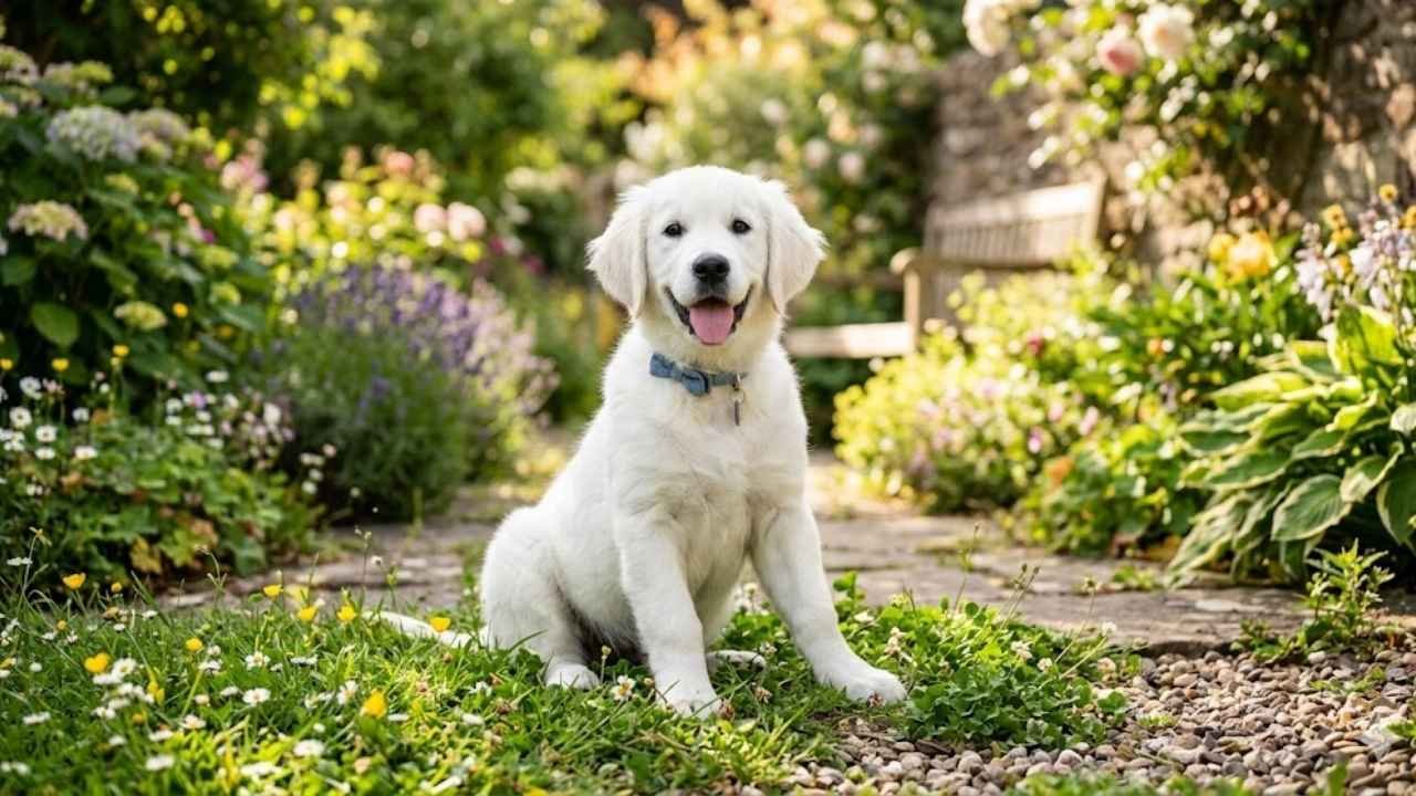 Rare White Golden Retriever Puppy main image showing myth vs reality