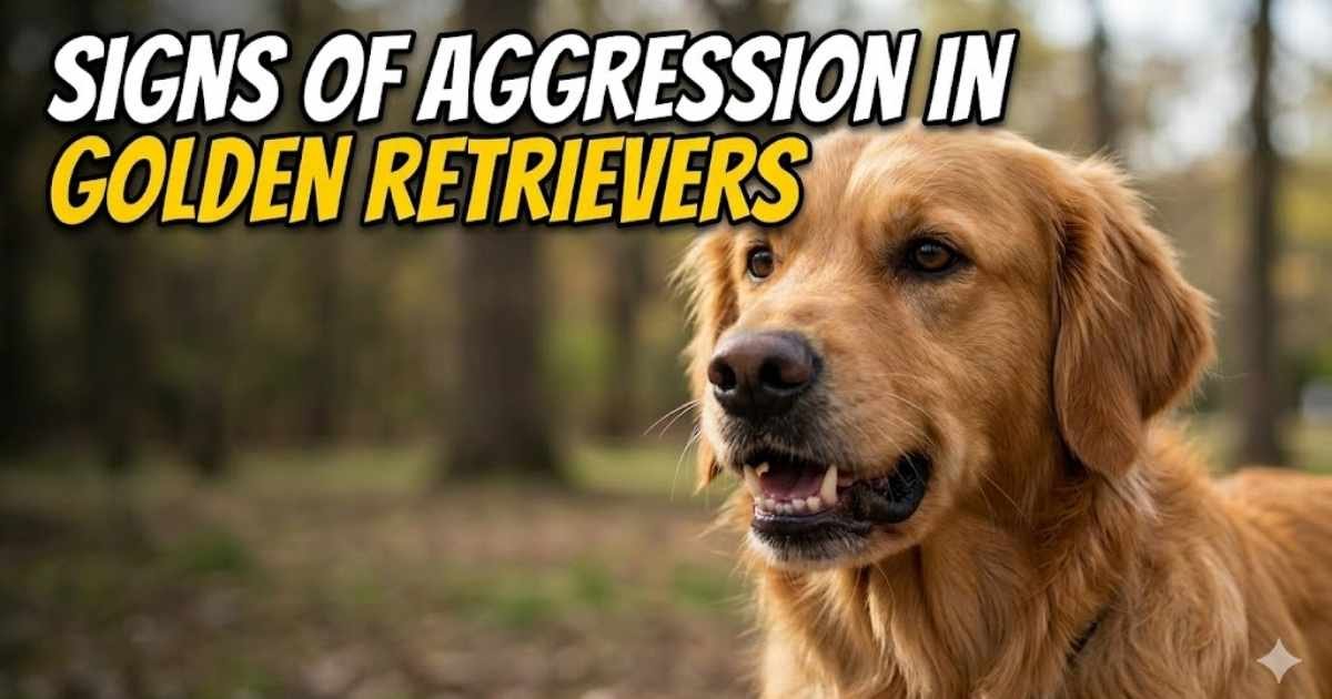 signs of aggression in golden retrievers dog body language warning