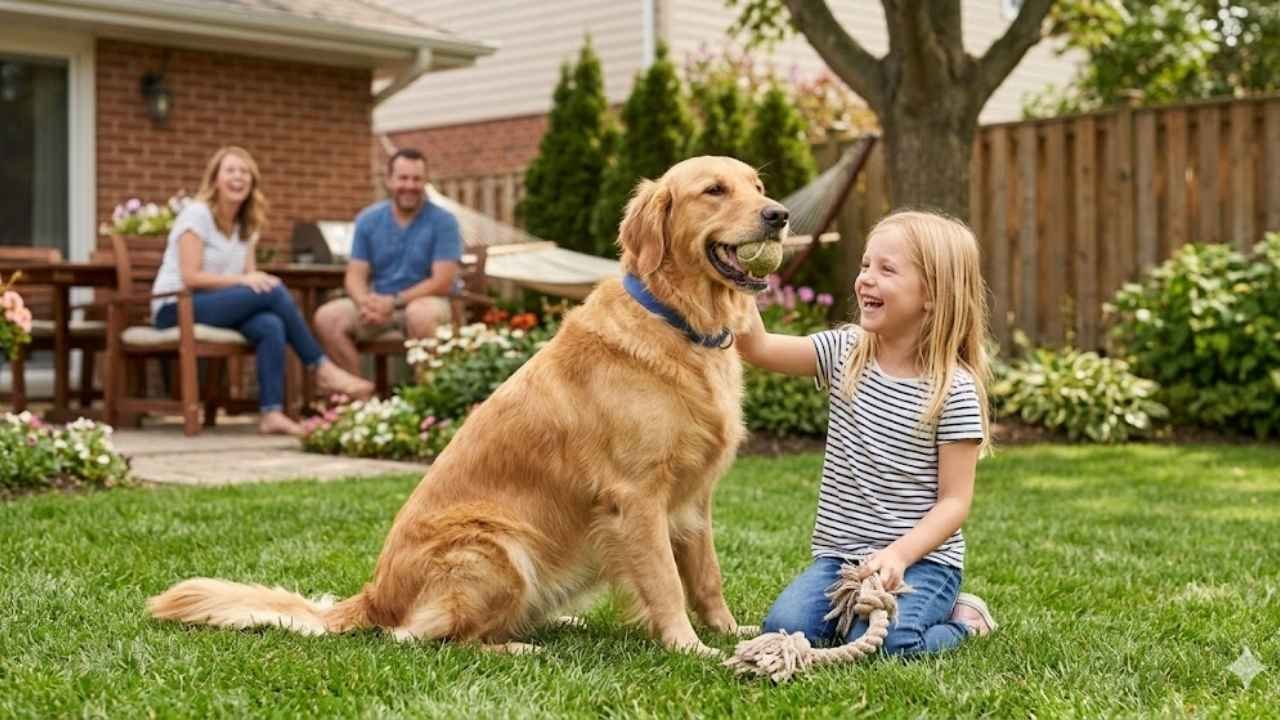 Female Golden Retrievers temperament and personality traits including nurturing and protective dogs