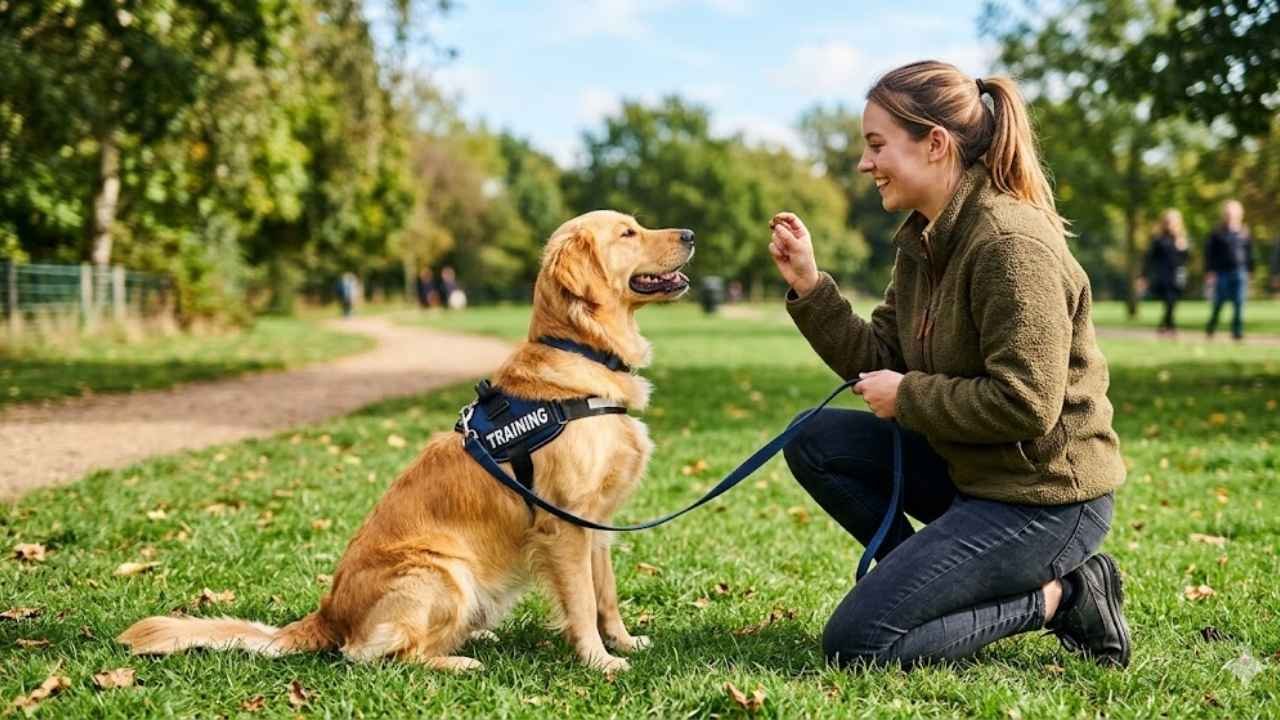Training Female Golden Retrievers with obedience training for Golden Retrievers techniques