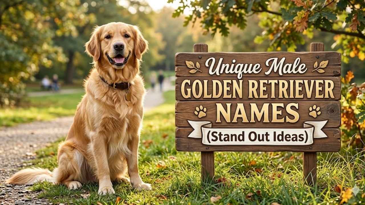 unique male golden retriever names creative dog names