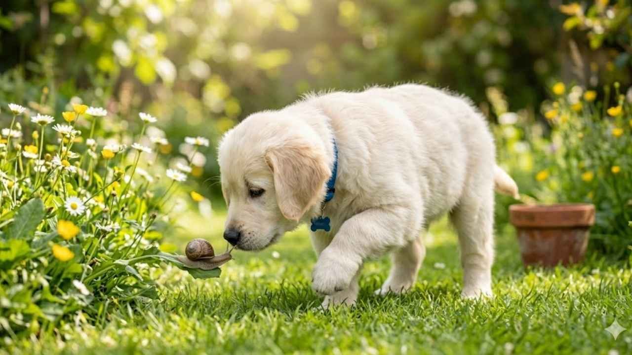 White Golden Retriever Puppy main image showing what is a white golden retriever