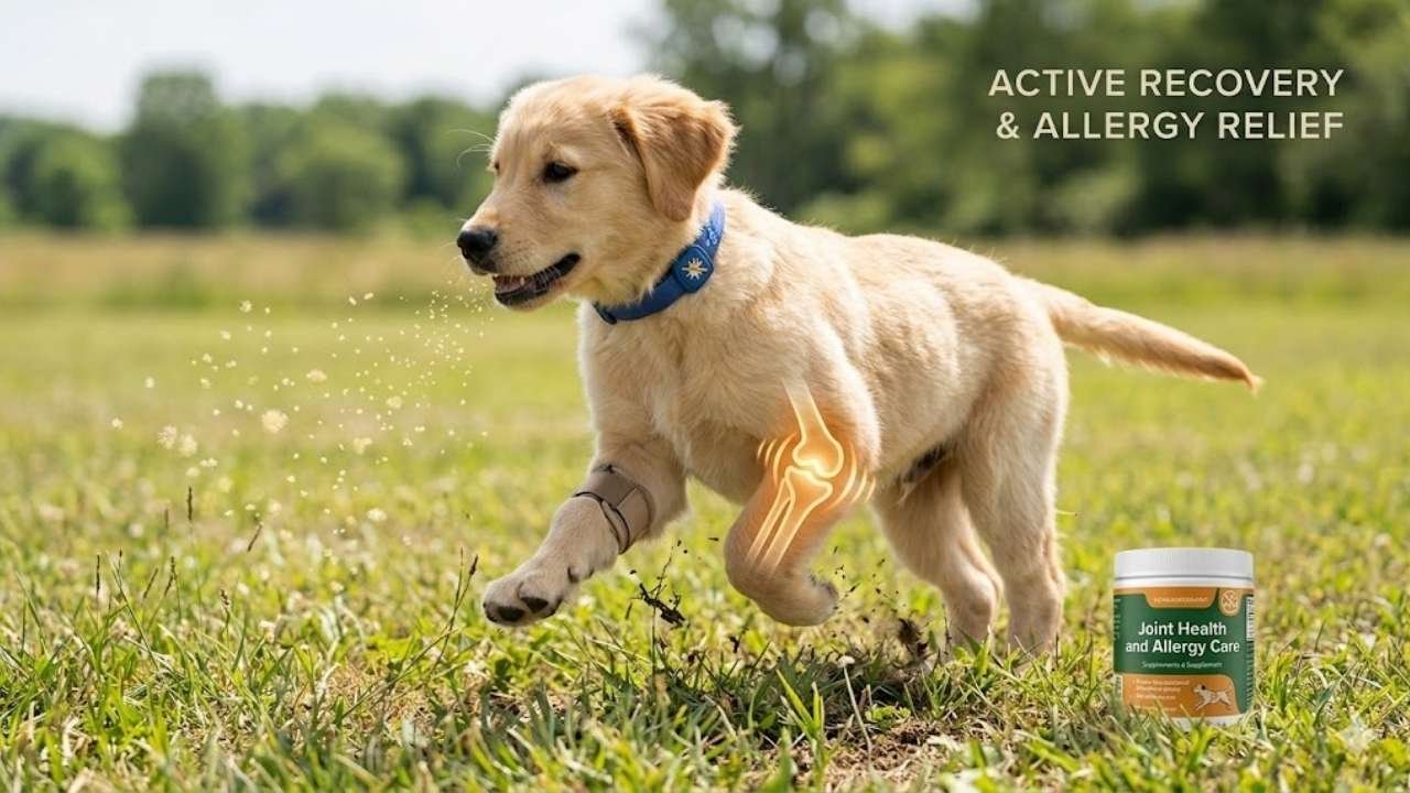 Golden Retriever health problems by age including allergies, obesity, and cruciate ligament injuries
