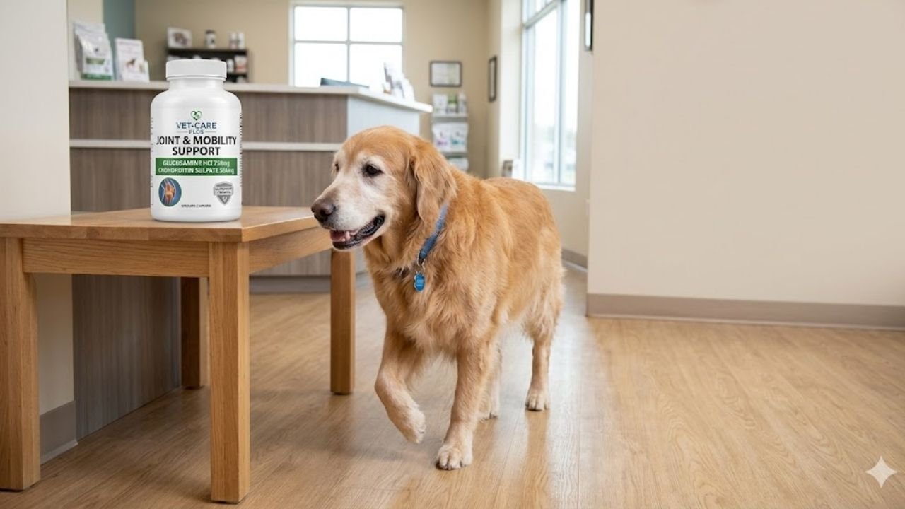 Best supplements for Golden Retrievers with glucosamine and chondroitin for hip and joint support