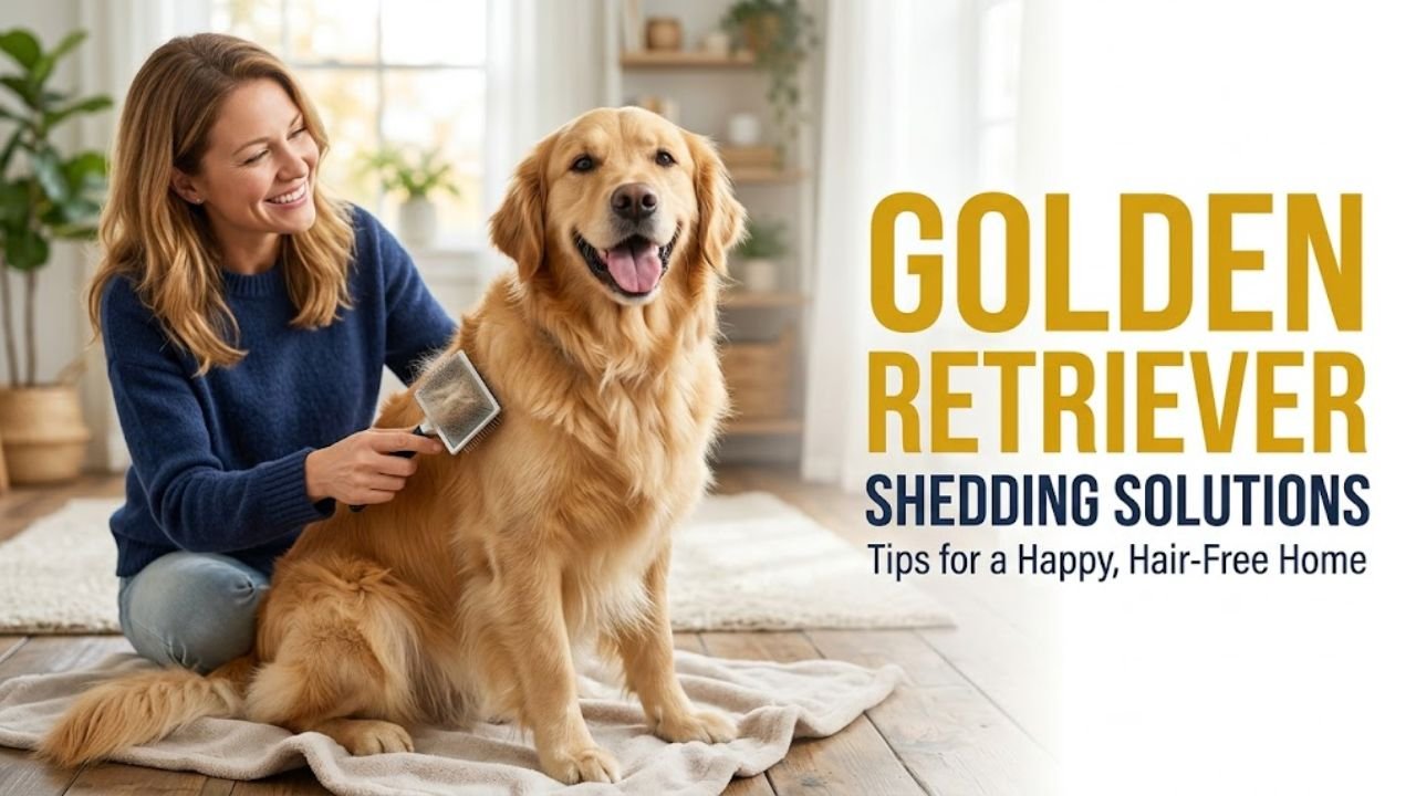 Golden Retriever shedding solutions main image showing grooming and coat care clearly