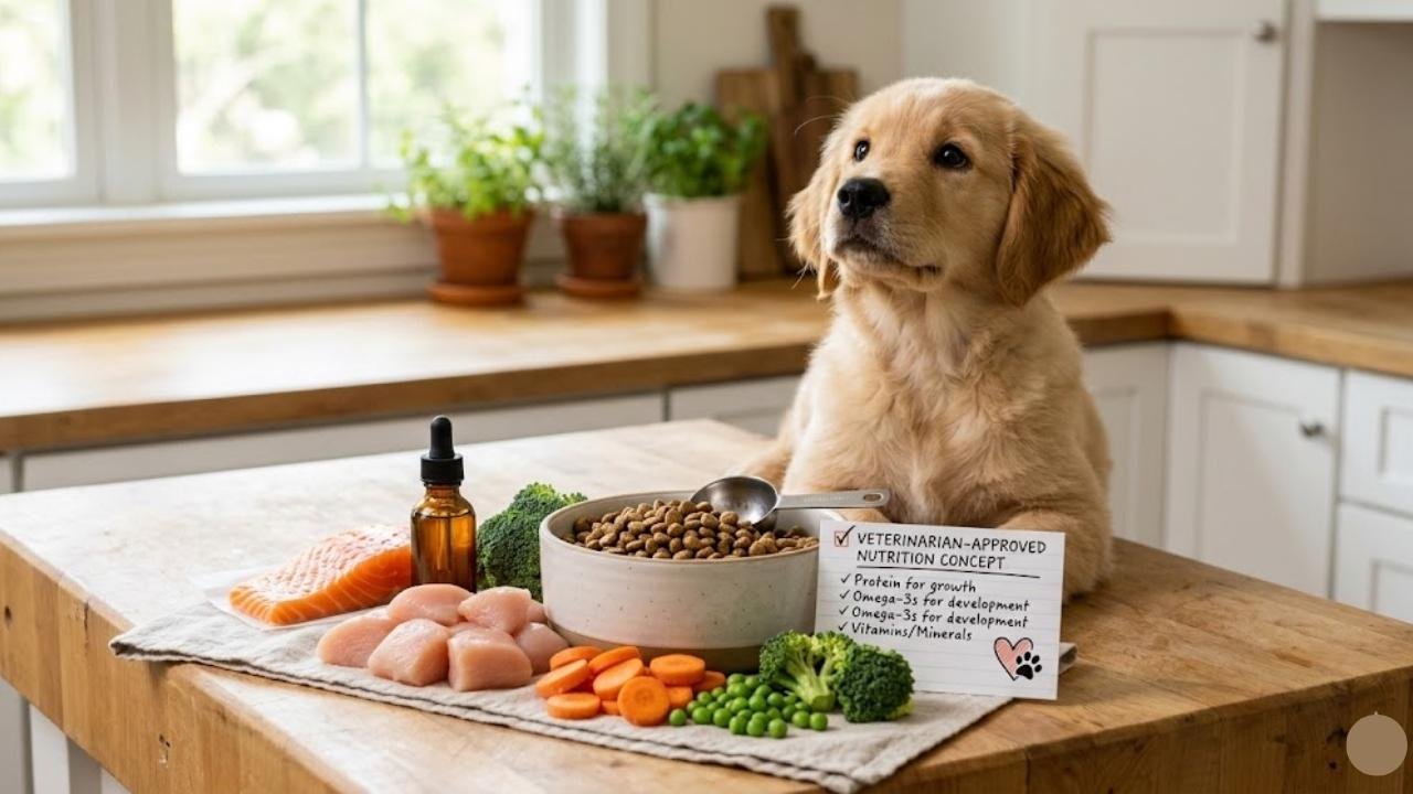 Large breed puppy nutrition for healthy growth